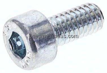 Zylinderschraube DIN 912, M 4x8, Stahl verzinkt 8.8
