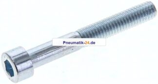 Zylinderschraube DIN 912, M 6x45, Stahl verzinkt 8.8