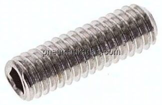 Gewindestift DIN 913 / ISO 4026, M 4x12, Edelstahl A2