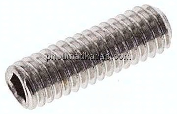 Gewindestift DIN 913 / ISO 4026, M 4x12, Edelstahl A2