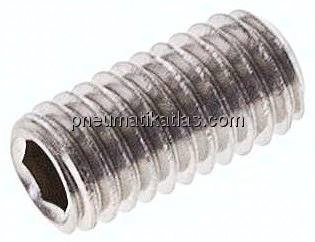 Gewindestift DIN 913 / ISO 4026, M 5x10, Edelstahl A2