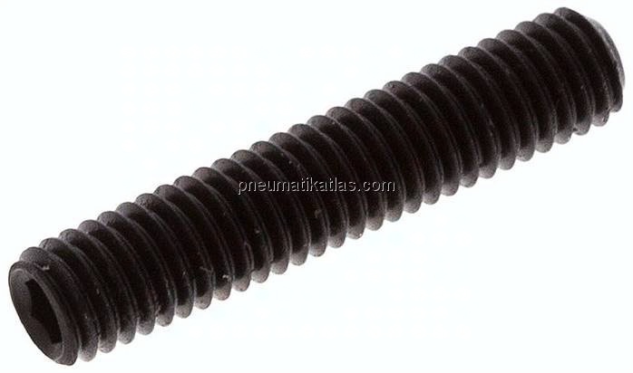 Gewindestift DIN 913 / ISO 4026, M 6x30, Stahl 45 H