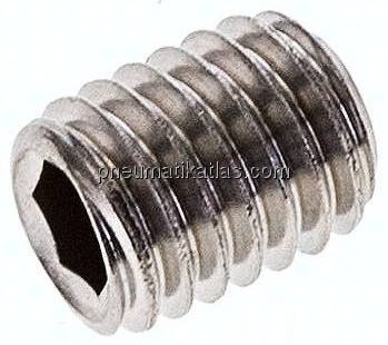 Gewindestift DIN 913 / ISO 4026, M 8x10, Edelstahl A2