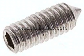 Gewindestift DIN 914 / ISO 4027, M 4x10, Edelstahl A2