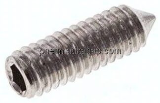 Gewindestift DIN 914 / ISO 4027, M 4x12, Edelstahl A2