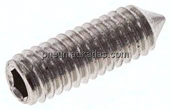 Gewindestift DIN 914 / ISO 4027, M 4x12, Edelstahl A2