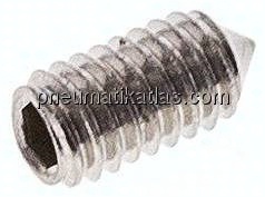Gewindestift DIN 914 / ISO 4027, M 4x8, Edelstahl A2