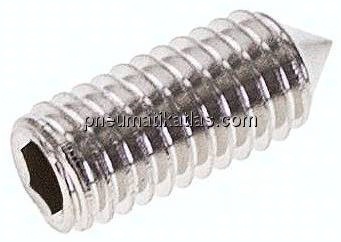 Gewindestift DIN 914 / ISO 4027, M 5x12, Edelstahl A2