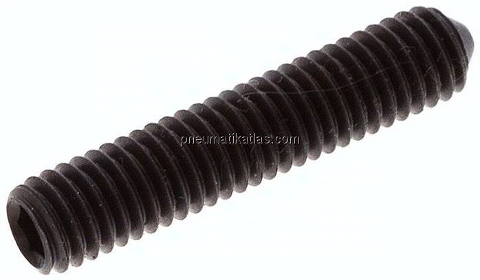 Gewindestift DIN 914 / ISO 4027, M 6x30, Stahl 45 H