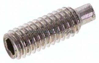 Gewindestift DIN 915 / ISO 4028, M 4x12, Edelstahl A2