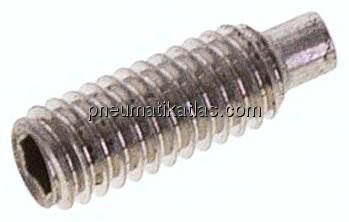 Gewindestift DIN 915 / ISO 4028, M 4x12, Edelstahl A2