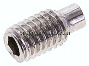 Gewindestift DIN 915 / ISO 4028, M 5x10, Edelstahl A2