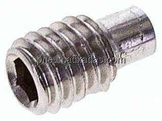 Gewindestift DIN 915 / ISO 4028, M 6x10, Edelstahl A2