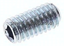 Gewindestift DIN 916 / ISO 4029, M 4x8, Stahl 45 H
