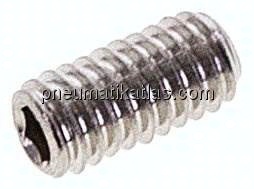 Gewindestift DIN 916 / ISO 4029, M 4x8, Edelstahl A2