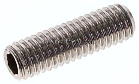 Gewindestift DIN 916 / ISO 4029, M 5x16, Edelstahl A2