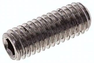Gewindestift DIN 916 / ISO 4029, M 6x16, Edelstahl A2
