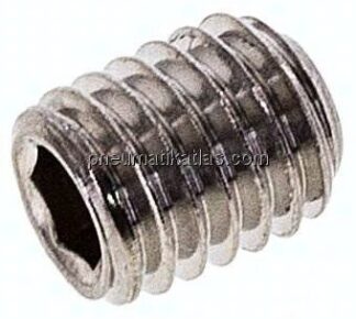 Gewindestift DIN 916 / ISO 4029, M 8x10, Edelstahl A2