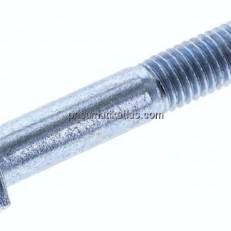 Sechskantschraube DIN 931, M 10x60, Stahl verzinkt 8.8