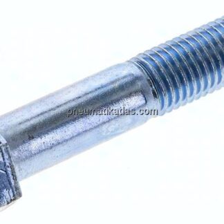 Sechskantschraube DIN 931, M 16x80, Stahl verzinkt 8.8