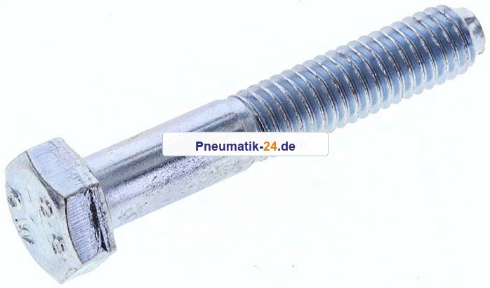 Sechskantschraube DIN 931, M 6x35, Stahl verzinkt 8.8