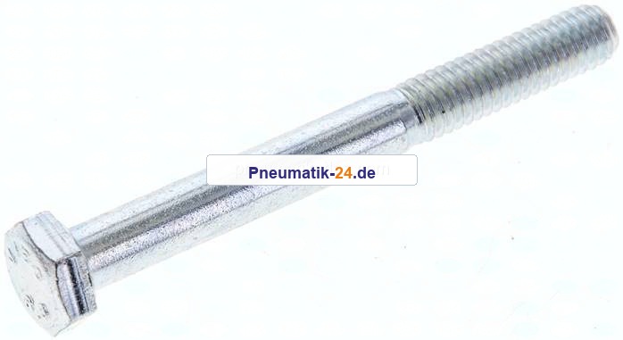Sechskantschraube DIN 931, M 6x55, Stahl verzinkt 8.8