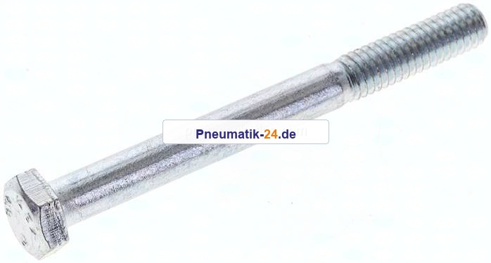 Sechskantschraube DIN 931, M 6x60, Stahl verzinkt 8.8