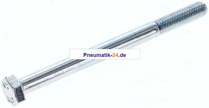 Sechskantschraube DIN 931, M 6x75, Stahl verzinkt 8.8