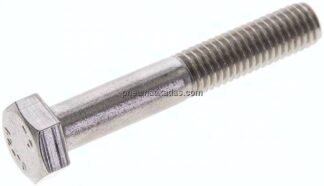 Sechskantschraube DIN 931, M 8x50, Edelstahl A2