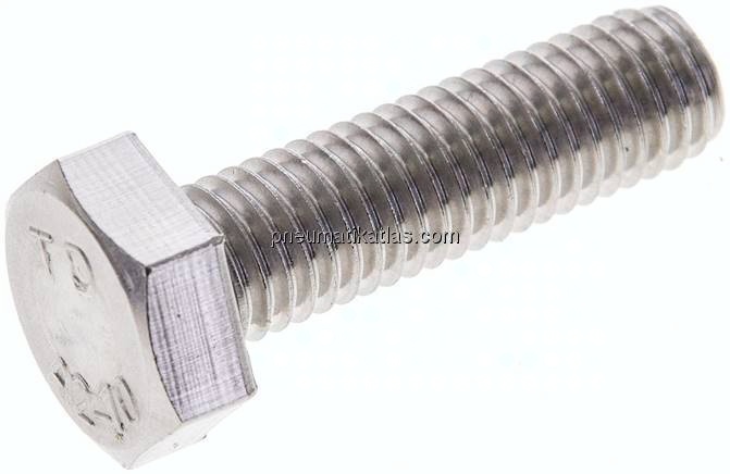 Sechskantschraube DIN 933, M 10x35, Edelstahl A2