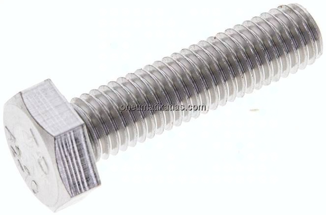 Sechskantschraube DIN 933, M 10x40, Edelstahl A2