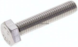 Sechskantschraube DIN 933, M 10x50, Edelstahl A2
