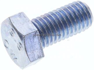 Sechskantschraube DIN 933, M 12x25, Stahl verzinkt 8.8