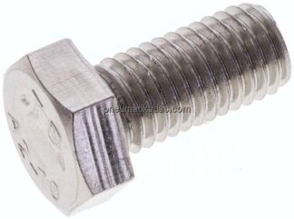 Sechskantschraube DIN 933, M 12x25, Edelstahl A2