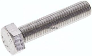 Sechskantschraube DIN 933, M 12x55, Edelstahl A2
