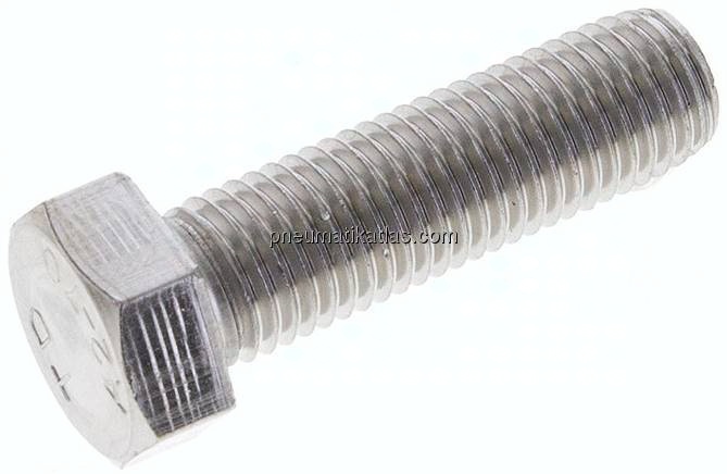 Sechskantschraube DIN 933, M 16x55, Edelstahl A2