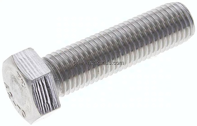 Sechskantschraube DIN 933, M 16x60, Edelstahl A2