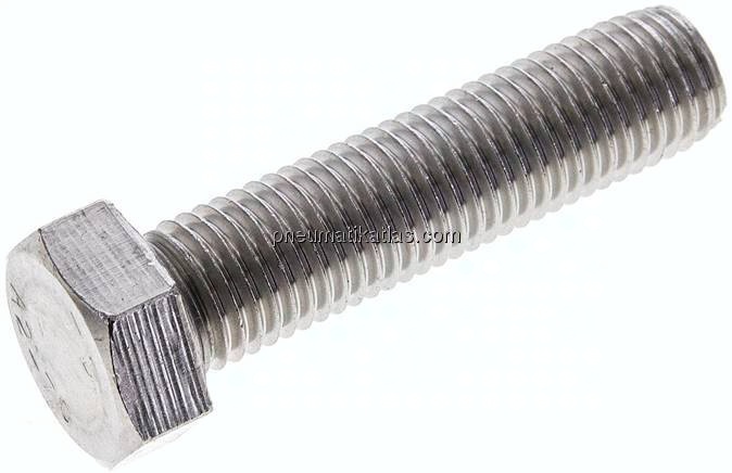 Sechskantschraube DIN 933, M 16x65, Edelstahl A2