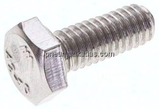 Sechskantschraube DIN 933, M 4x10, Edelstahl A2