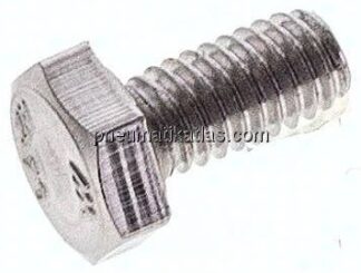 Sechskantschraube DIN 933, M 4x8, Edelstahl A2