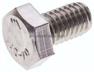 Sechskantschraube DIN 933, M 6x10, Edelstahl A2