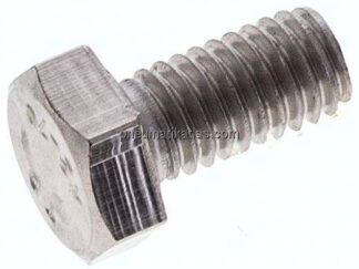 Sechskantschraube DIN 933, M 6x12, Edelstahl A2
