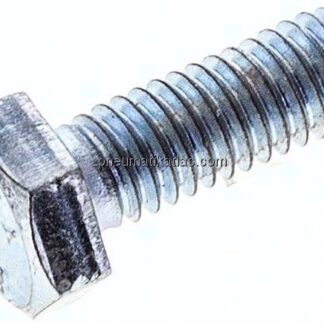 Sechskantschraube DIN 933, M 6x16, Stahl verzinkt 8.8