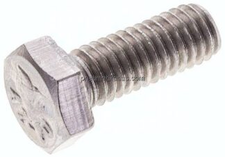 Sechskantschraube DIN 933, M 6x16, Edelstahl A2