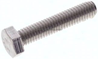 Sechskantschraube DIN 933, M 6x30, Edelstahl A2