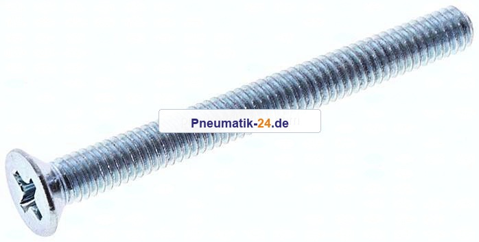 Senkschraube DIN965 / ISO7046, M 4x40, Stahl verzinkt 4.8