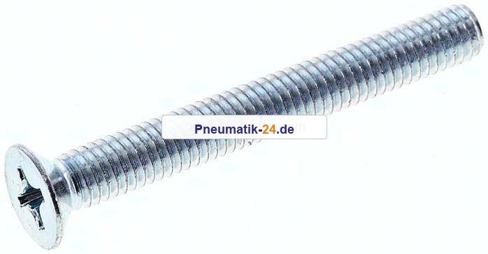 Senkschraube DIN965 / ISO7046, M 6x50, Stahl verzinkt 4.8