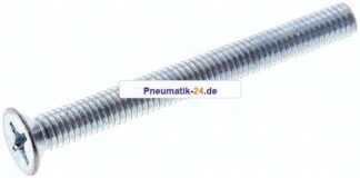 Senkschraube DIN965 / ISO7046, M 6x60, Stahl verzinkt 4.8