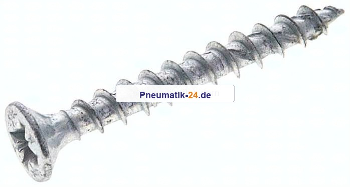 Spanplatten-Senkkopfschraube, Pozidriv, 3,5x30, Stahl verz.