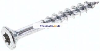 Spanplatten-Senkkopfschraube, TORX, 3,5x30, Stahl verzinkt, weiß